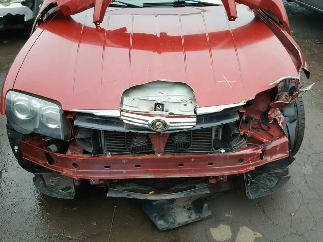 1C3AN55L75X059040 - 2005 CHRYSLER CROSSFIRE RED photo 9