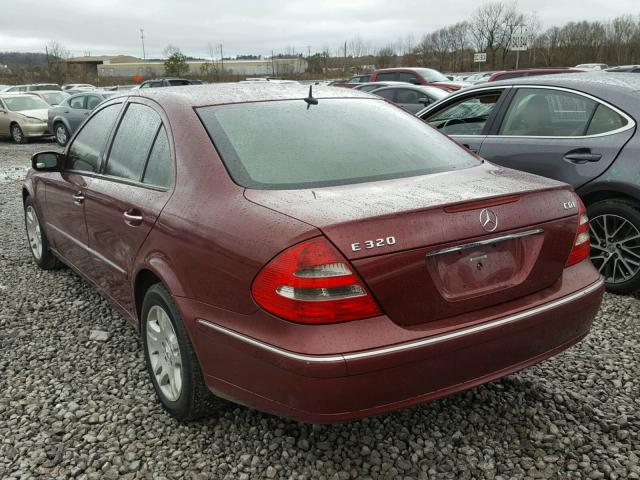 WDBUF26J15A567622 - 2005 MERCEDES-BENZ E 320 CDI MAROON photo 3