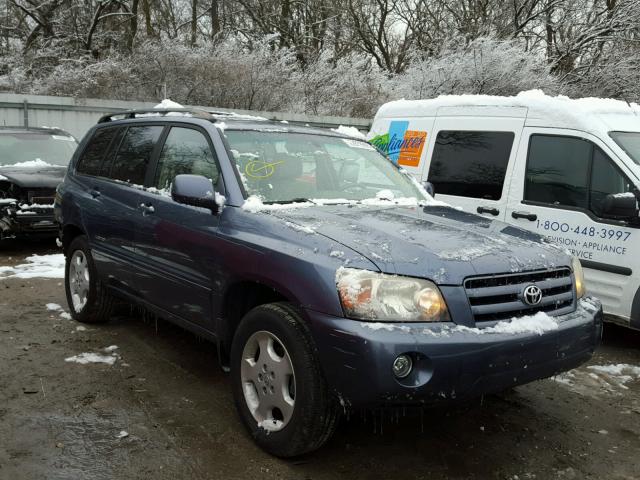 JTEEP21A260184978 - 2006 TOYOTA HIGHLANDER BLUE photo 1