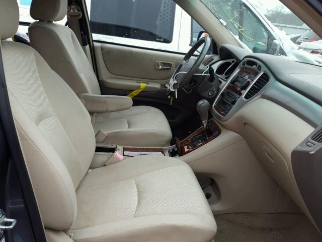 JTEEP21A260184978 - 2006 TOYOTA HIGHLANDER BLUE photo 5