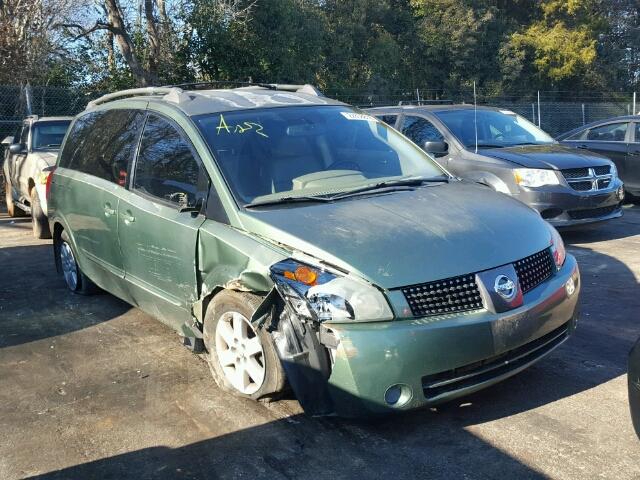 5N1BV28U24N310880 - 2004 NISSAN QUEST S GREEN photo 1