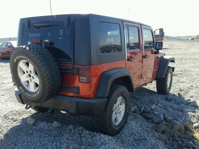 1J4GA39179L764748 - 2009 JEEP WRANGLER U RED photo 4