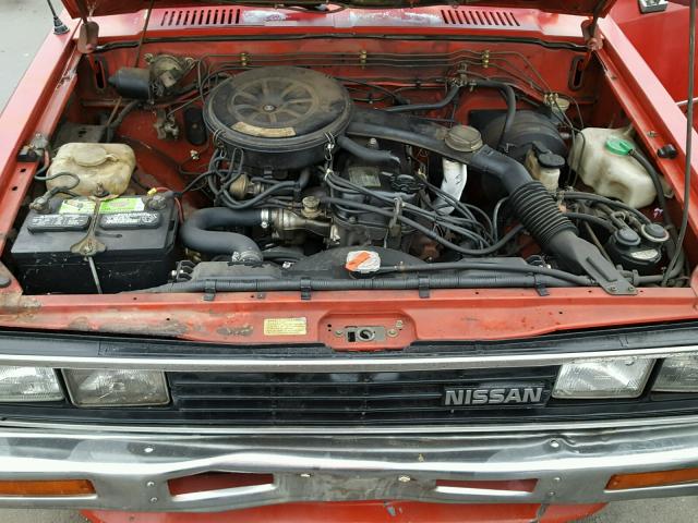 JN6ND01S5GX145284 - 1986 NISSAN 720 RED photo 7