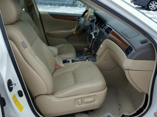 JTHBA30G765166580 - 2006 LEXUS ES 330 WHITE photo 5