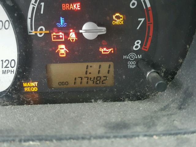 JTKKT624650095215 - 2005 TOYOTA SCION XA BLACK photo 8