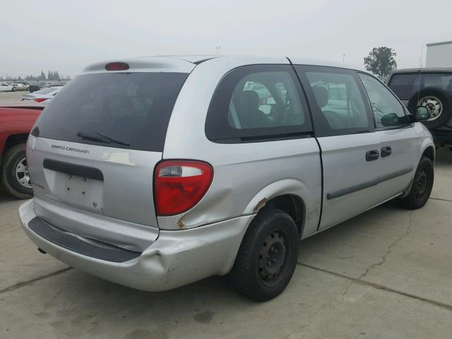 1D4GP24R77B102220 - 2007 DODGE GRAND CARA SILVER photo 4