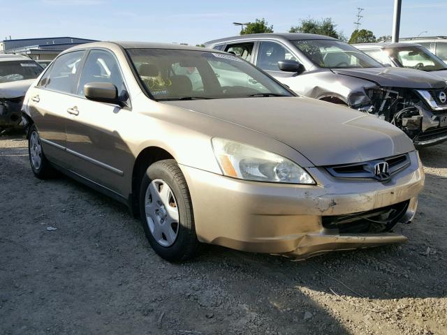 1HGCM56485A190772 - 2005 HONDA ACCORD LX GOLD photo 1