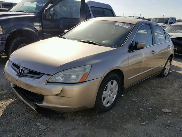 1HGCM56485A190772 - 2005 HONDA ACCORD LX GOLD photo 2