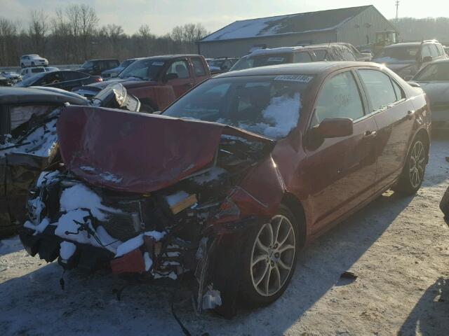 3FAHP0HG0AR343754 - 2010 FORD FUSION SE MAROON photo 2