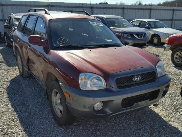 KM8SC13D02U324450 - 2002 HYUNDAI SANTA FE G MAROON photo 1