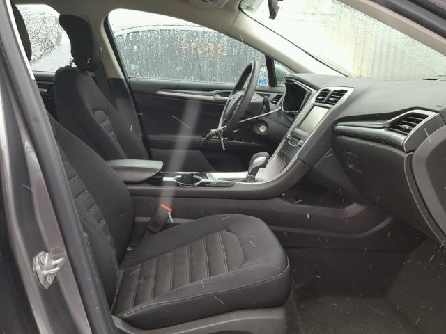 3FA6P0HD8ER314568 - 2014 FORD FUSION SE GRAY photo 5