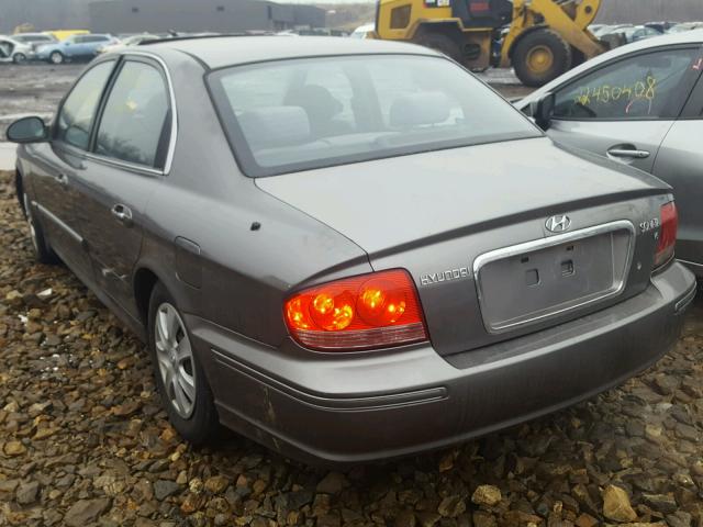 KMHWF25H63A748457 - 2003 HYUNDAI SONATA GL GRAY photo 3