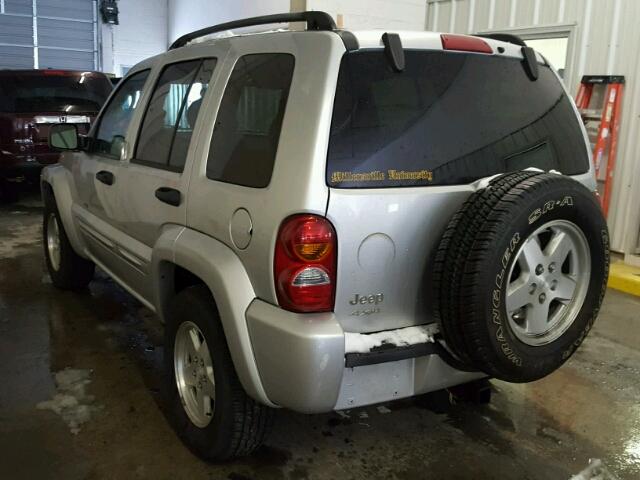 1J4GL58KX3W626093 - 2003 JEEP LIBERTY LI GRAY photo 3