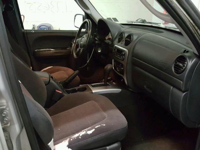 1J4GL58KX3W626093 - 2003 JEEP LIBERTY LI GRAY photo 5