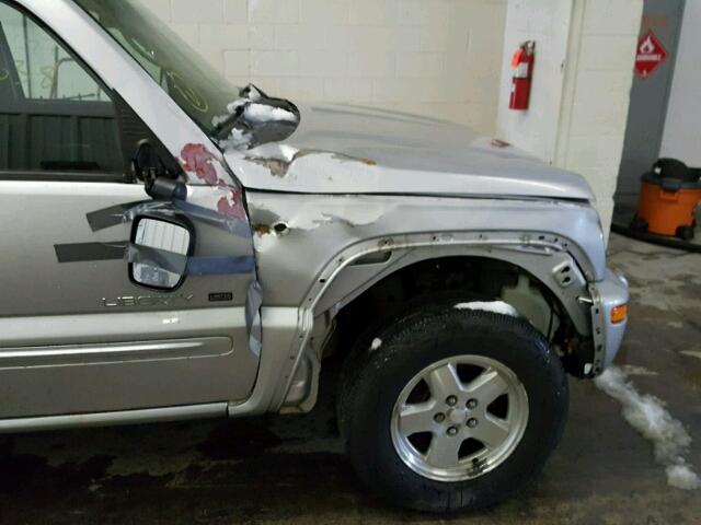 1J4GL58KX3W626093 - 2003 JEEP LIBERTY LI GRAY photo 9