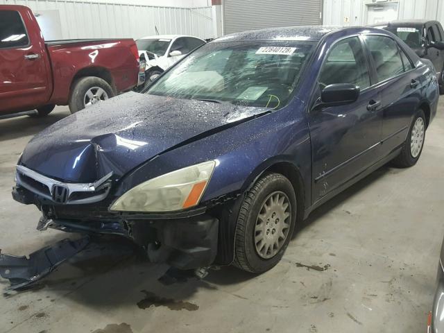 1HGCM56166A081704 - 2006 HONDA ACCORD VAL BLUE photo 2