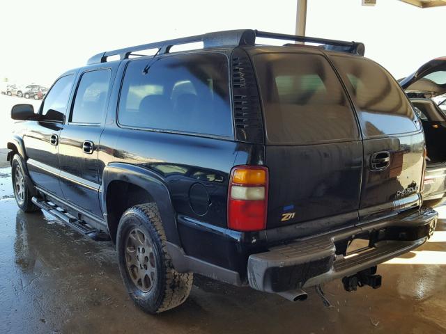 3GNFK16T81G238789 - 2001 CHEVROLET SUBURBAN K BLACK photo 3