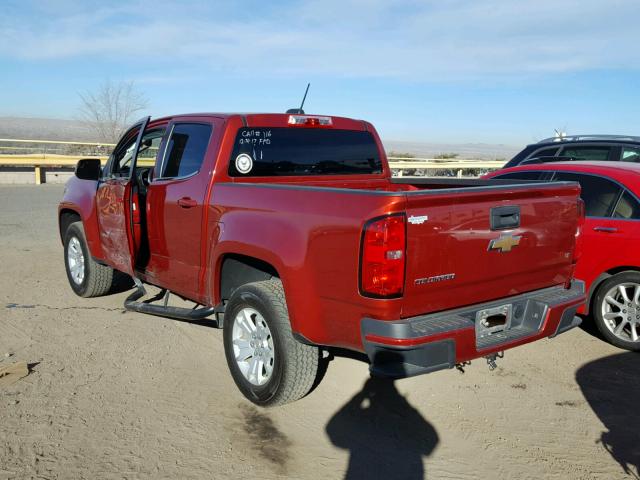 1GCGSCEA5G1240905 - 2016 CHEVROLET COLORADO L RED photo 3