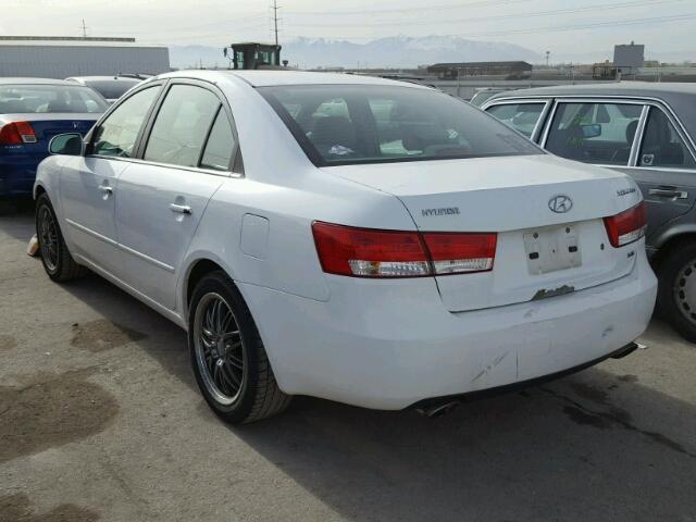 5NPEU46F36H092472 - 2006 HYUNDAI SONATA GLS WHITE photo 3