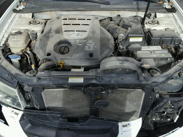 5NPEU46F36H092472 - 2006 HYUNDAI SONATA GLS WHITE photo 7