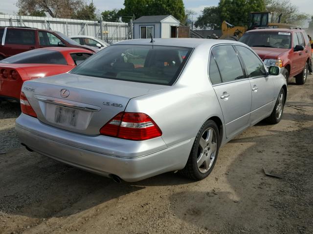 JTHBN36F240162353 - 2004 LEXUS LS 430 SILVER photo 4