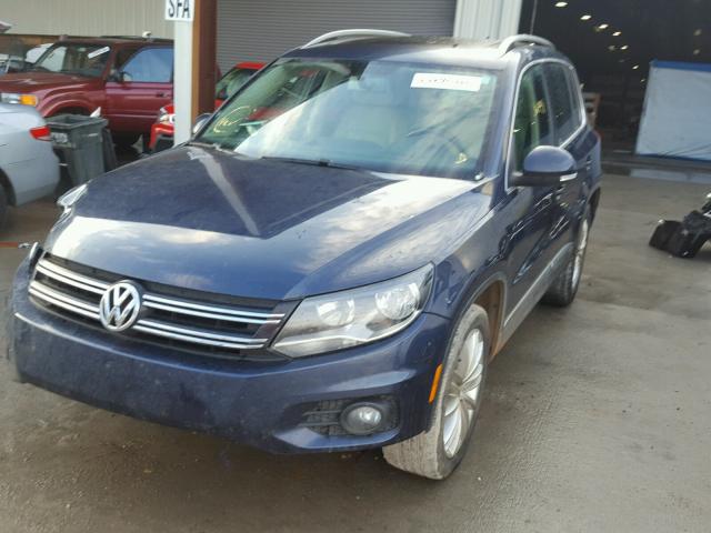 WVGAV7AXXDW556700 - 2013 VOLKSWAGEN TIGUAN S BLUE photo 2