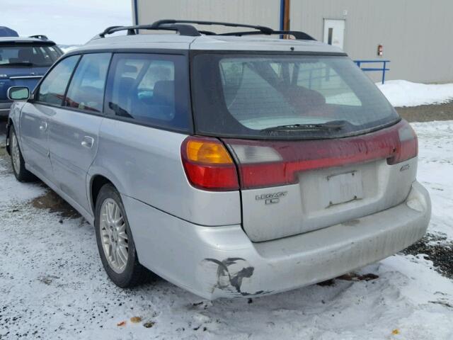 4S3BH635X36308287 - 2003 SUBARU LEGACY L SILVER photo 3