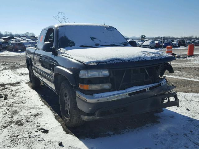 1GCEK19TX2E124852 - 2002 CHEVROLET SILVERADO BLACK photo 1