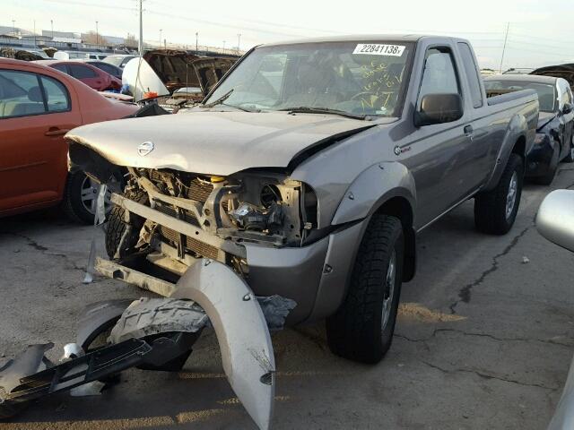 1N6MD26Y73C404279 - 2003 NISSAN FRONTIER K GRAY photo 2