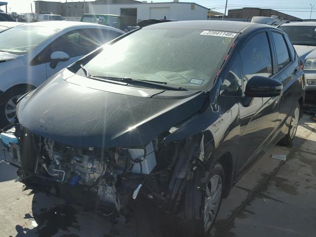 JHMGK5H54GS004765 - 2016 HONDA FIT LX Чорний фото 2