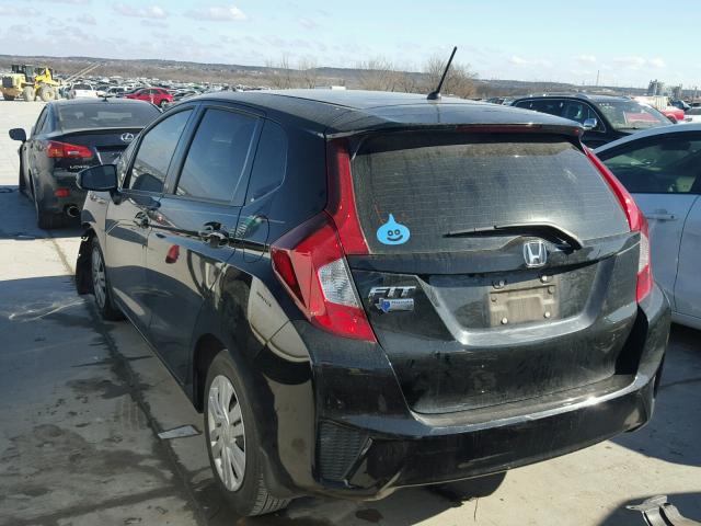 JHMGK5H54GS004765 - 2016 HONDA FIT LX Чорний фото 3