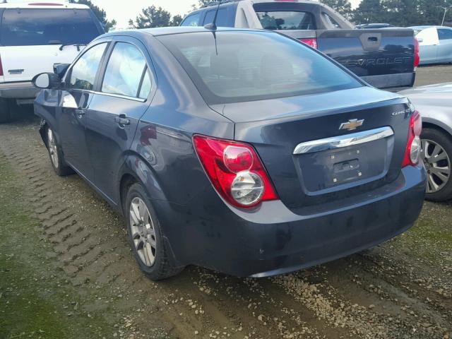 1G1JC5SH6C4165956 - 2012 CHEVROLET SONIC LT GRAY photo 3