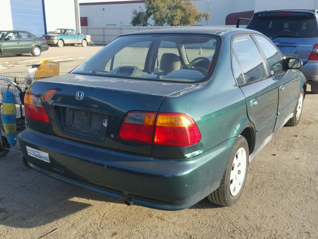 2HGEJ6619YH568763 - 2000 HONDA CIVIC BASE GREEN photo 4