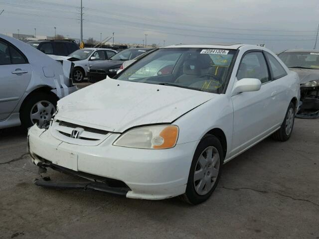 1HGEM21962L031176 - 2002 HONDA CIVIC EX WHITE photo 2