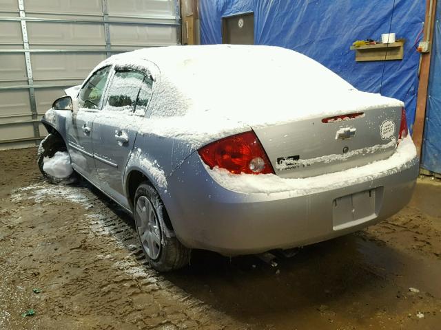 1G1AK58F187191430 - 2008 CHEVROLET COBALT LS SILVER photo 3