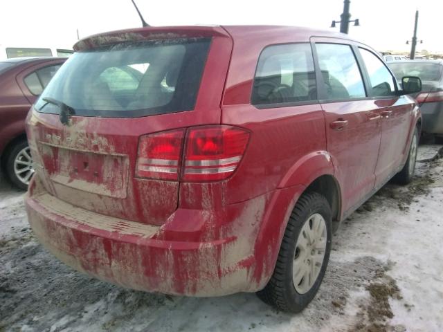 3C4PDCAB9FT551074 - 2015 DODGE JOURNEY SE RED photo 4