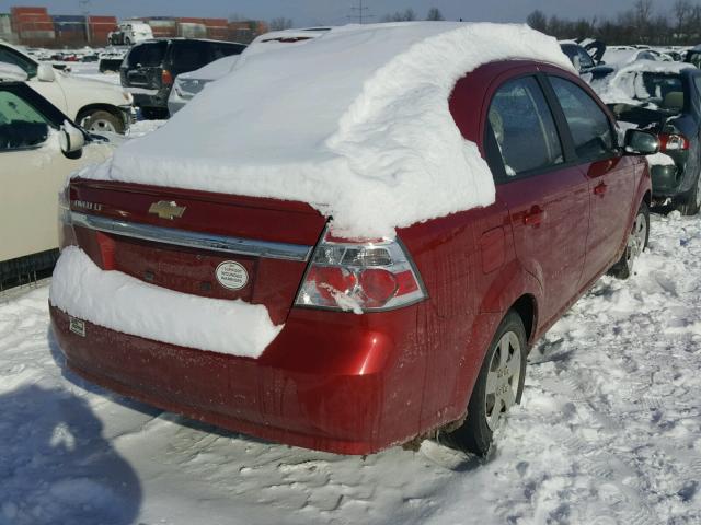 KL1TD5DE6BB220102 - 2011 CHEVROLET AVEO LS 红色 照片 4