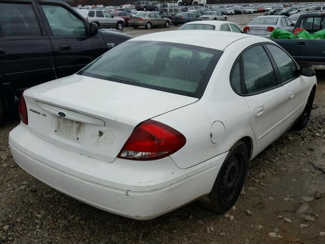 1FAFP53225A301845 - 2005 FORD TAURUS SE WHITE photo 4