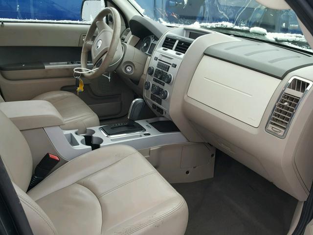 4M2CU87779KJ26337 - 2009 MERCURY MARINER PR GRAY photo 5