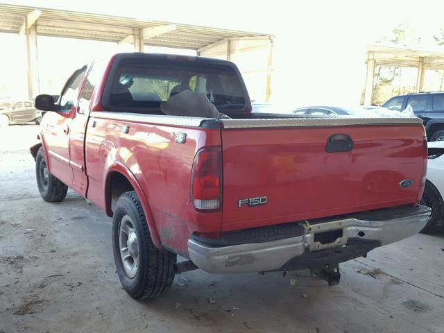 2FTRX18L6XCB14739 - 1999 FORD F150 RED photo 3