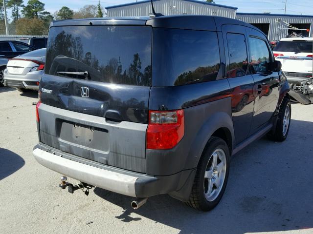 5J6YH17645L015838 - 2005 HONDA ELEMENT EX BLACK photo 4