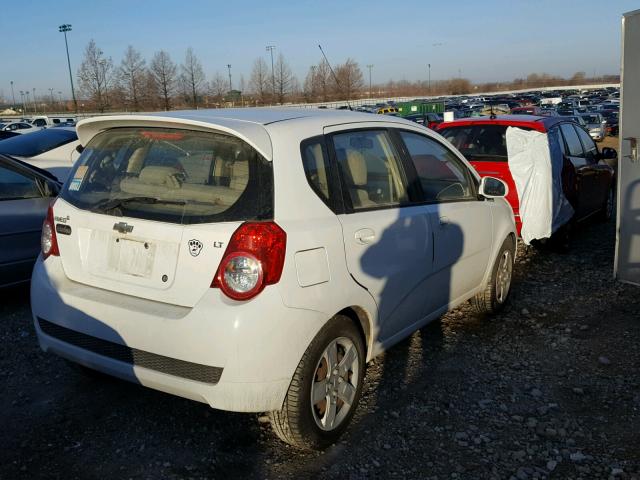 KL1TG6DEXBB145093 - 2011 CHEVROLET AVEO LT WHITE photo 4