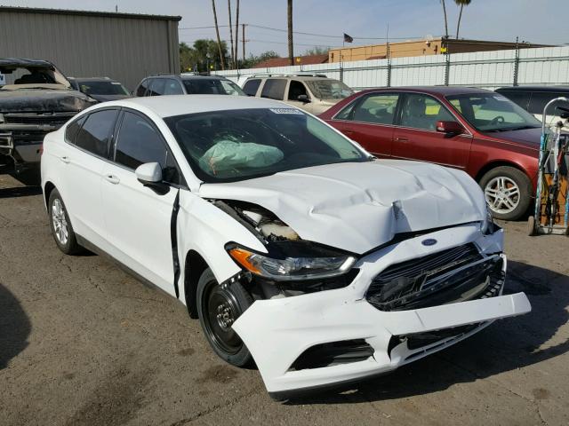 3FA6P0G78GR202450 - 2016 FORD FUSION S WHITE photo 1