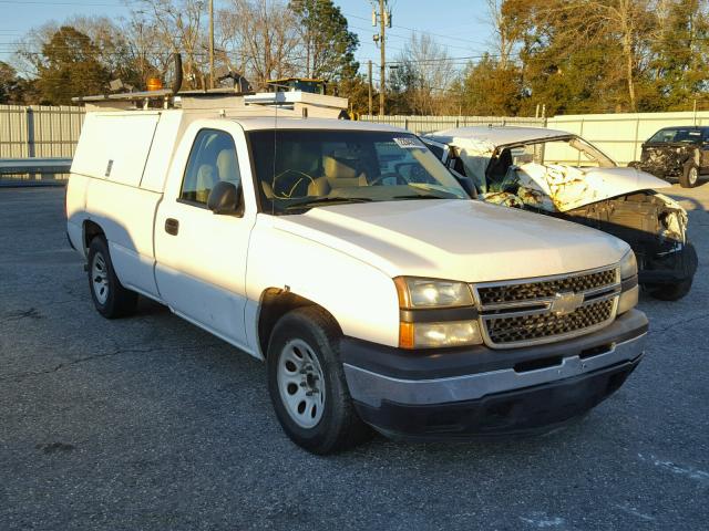 3GCEC14X36G252047 - 2006 CHEVROLET SILVERADO WHITE photo 1