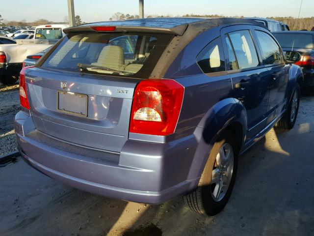 1B3HB48B77D128492 - 2007 DODGE CALIBER SX BLUE photo 4