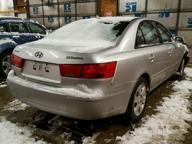 5NPET46C89H426413 - 2009 HYUNDAI SONATA GLS SILVER photo 4