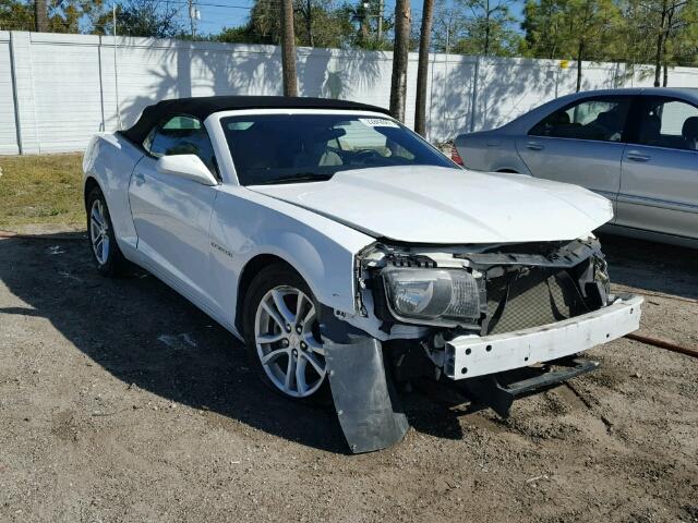 2G1FB3D36D9112428 - 2013 CHEVROLET CAMARO LT WHITE photo 1