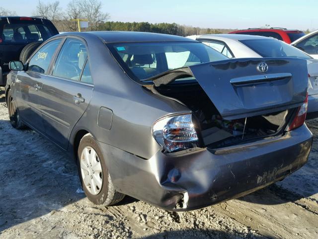 4T1BE32K32U530867 - 2002 TOYOTA CAMRY LE GRAY photo 3