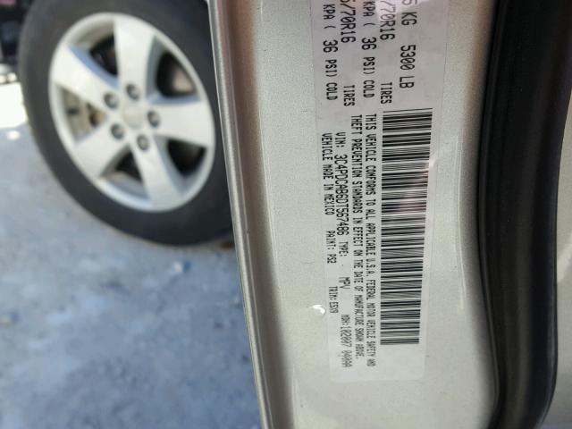 3C4PDCAB6DT567486 - 2013 DODGE JOURNEY SE SILVER photo 10