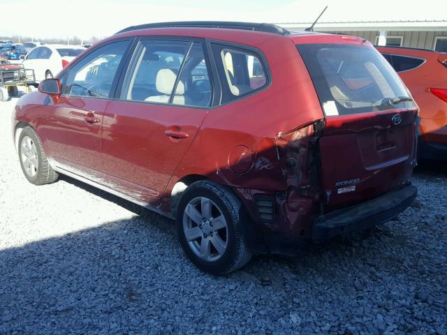 KNAFG526787177973 - 2008 KIA RONDO LX RED photo 3